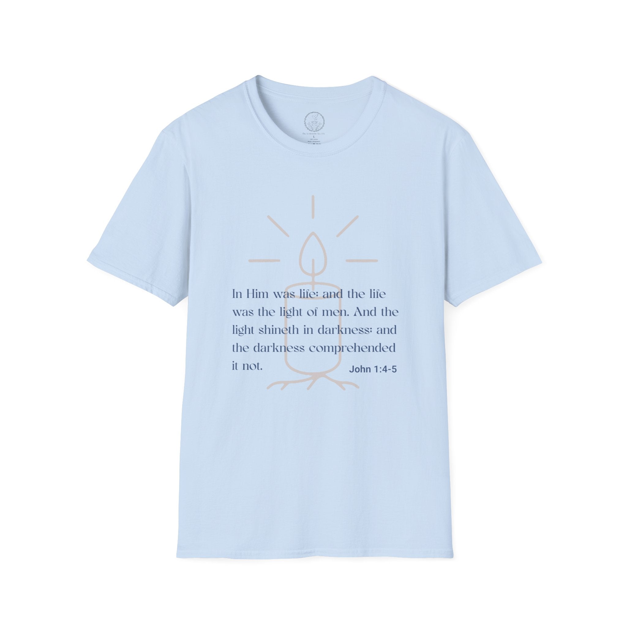 In Him Was Life – John 1:4-5 Christian T-Shirt