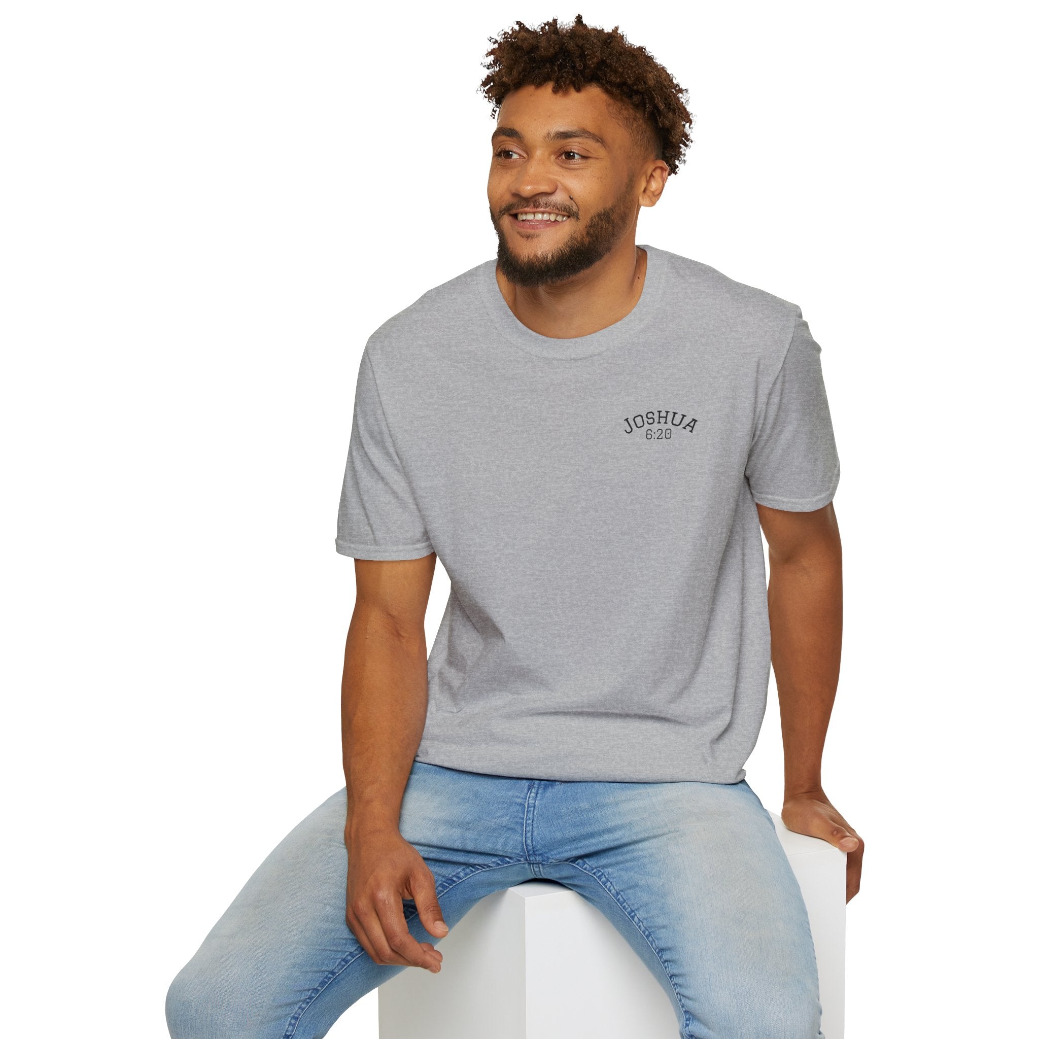 By Faith the Walls Fell Down (Front/Back)– Joshua 6:20 Christian T-Shirt