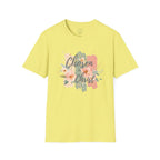 Chosen in Christ – Ephesians 1:4 Floral Christian Tee