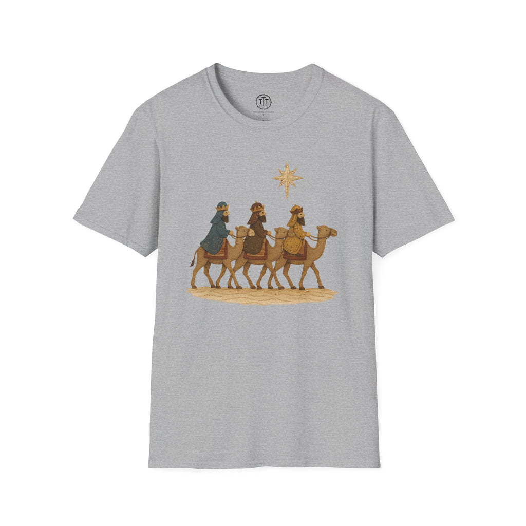 Patchwork Print Three Wise Men Following The Star to Worship Jesus