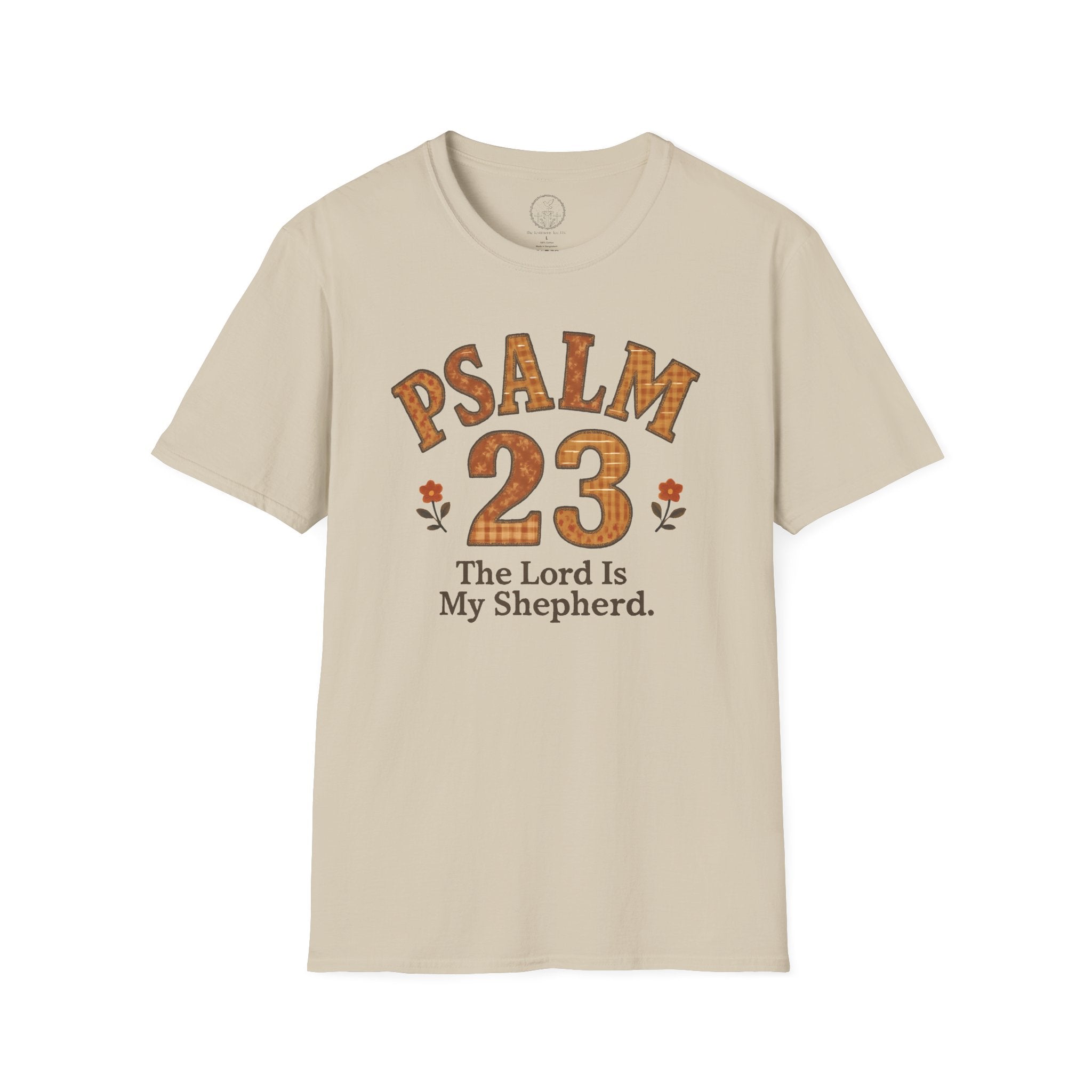 Psalm 23 Patchwork “The Lord Is My Shepherd” Christian T-Shirt