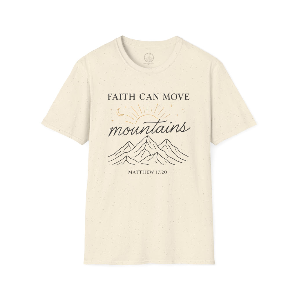 Faith Can Move Mountains – Matthew 17:20 Christian T-Shirt