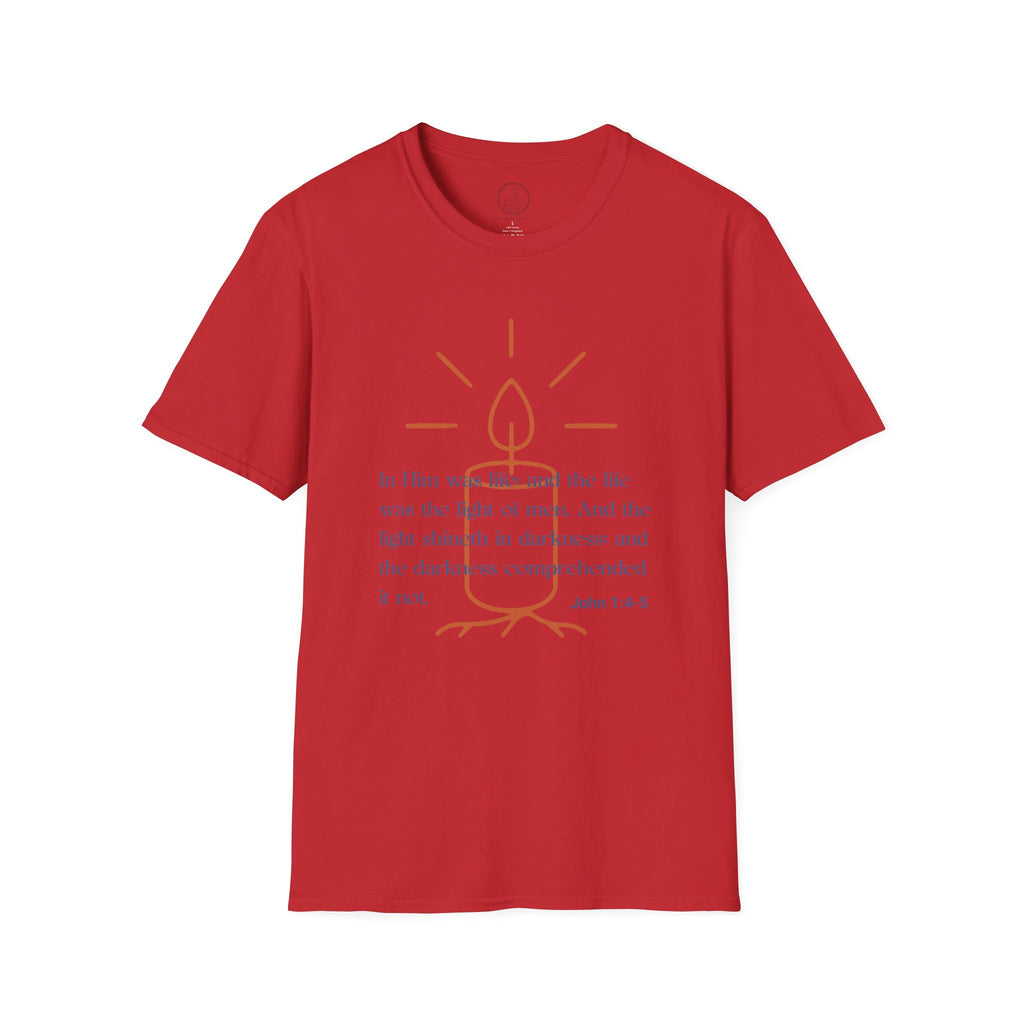 In Him Was Life – John 1:4-5 Christian T-Shirt