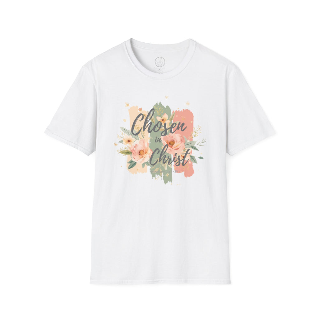 Chosen in Christ – Ephesians 1:4 Floral Christian Tee
