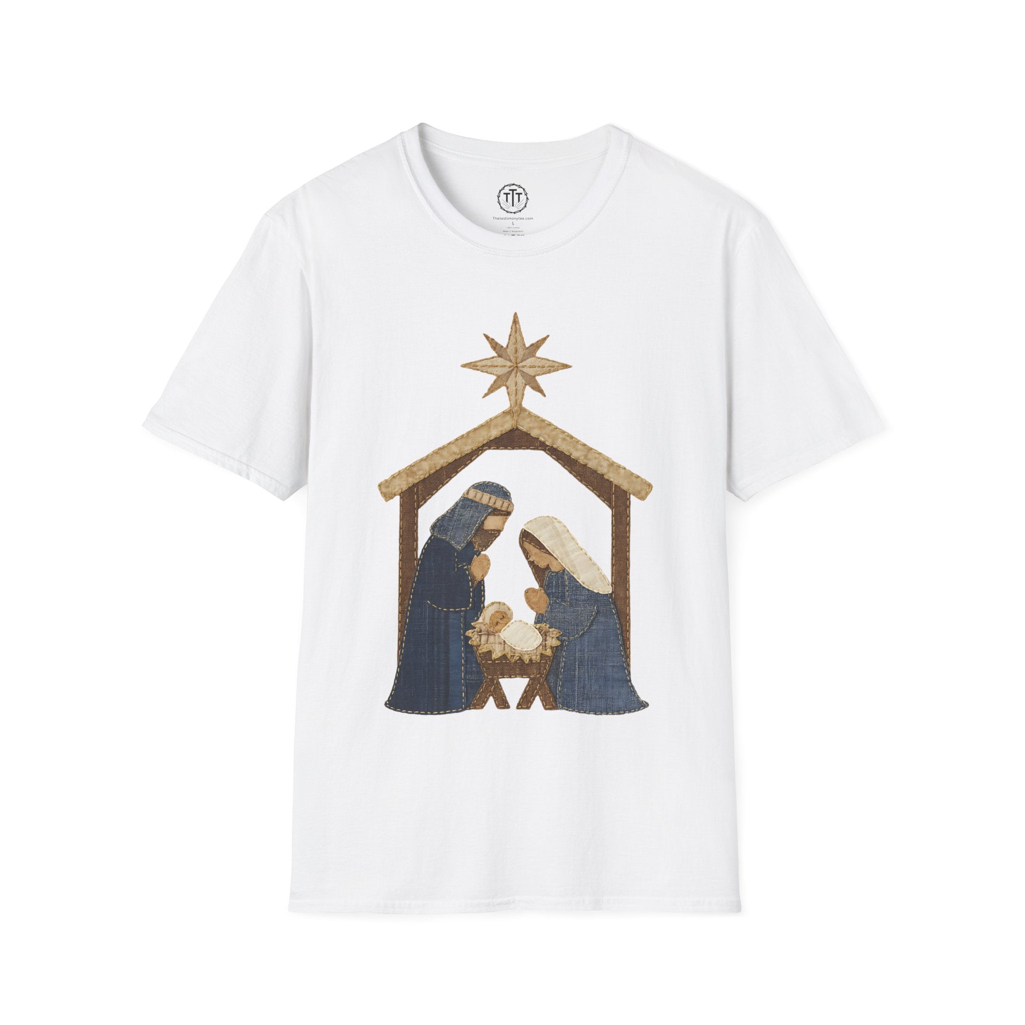 Patchwork Print Manger Scene