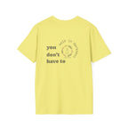 You Don’t Have to Walk in Darkness (Front/Back) Christian T-Shirt