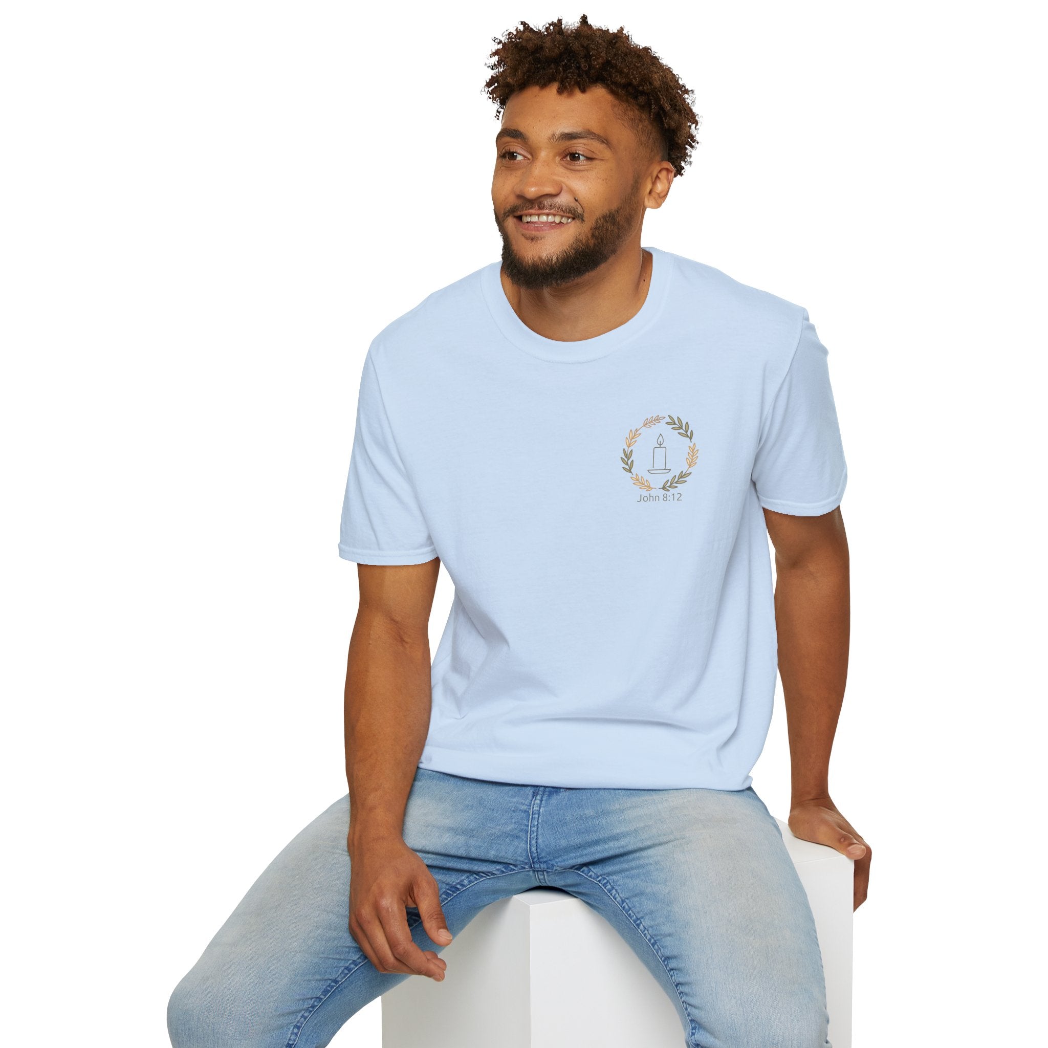 You Don’t Have to Walk in Darkness (Front/Back) Christian T-Shirt