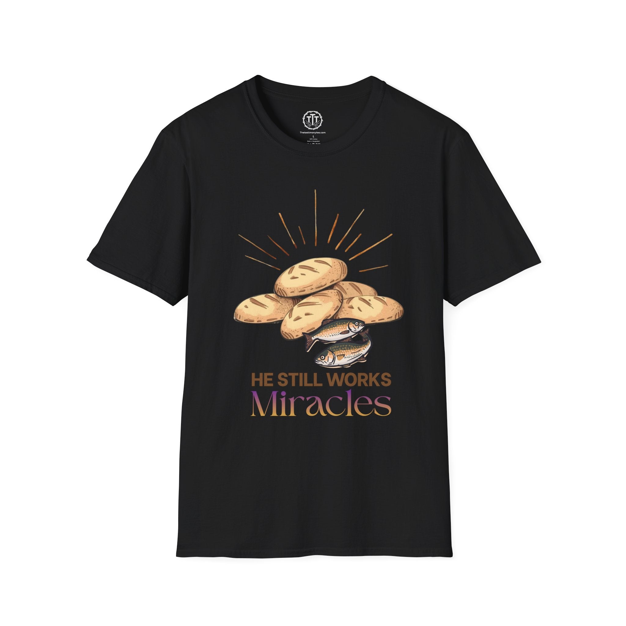 5 Loaves of Bread and 2 Fish Miracle  T-Shirt