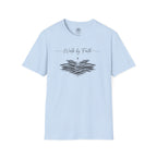 Walk by Faith – Minimalist Waves & Cross Christian Tee