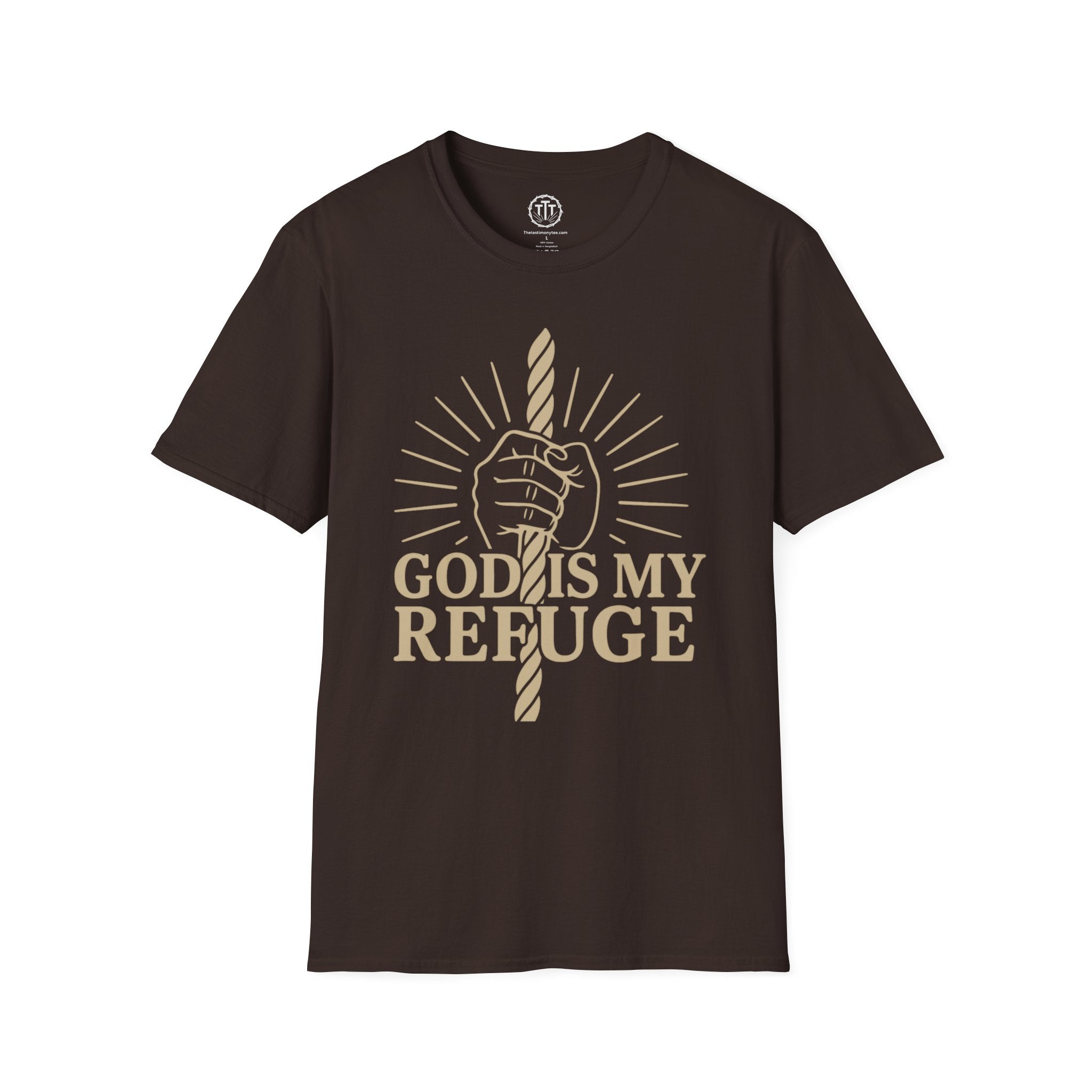 God Is My Refuge – Christian Strength & Hope T-Shirt