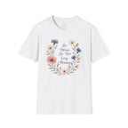 His Mercies Are New Every Morning – Floral Scripture Tee (Lamentations 3:22–23)