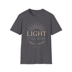 Light Still Wins — John 1:5 Christian T-Shirt