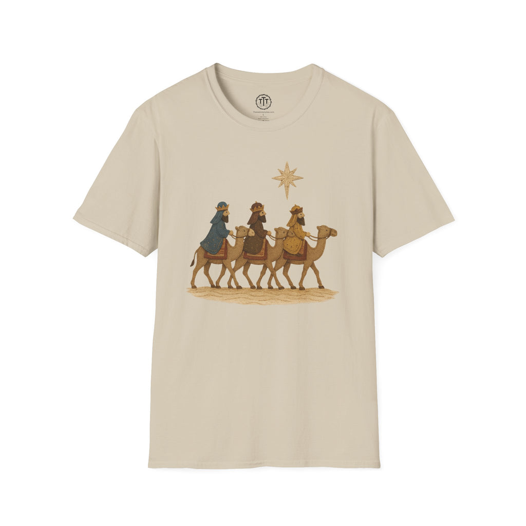 Patchwork Print Three Wise Men Following The Star to Worship Jesus