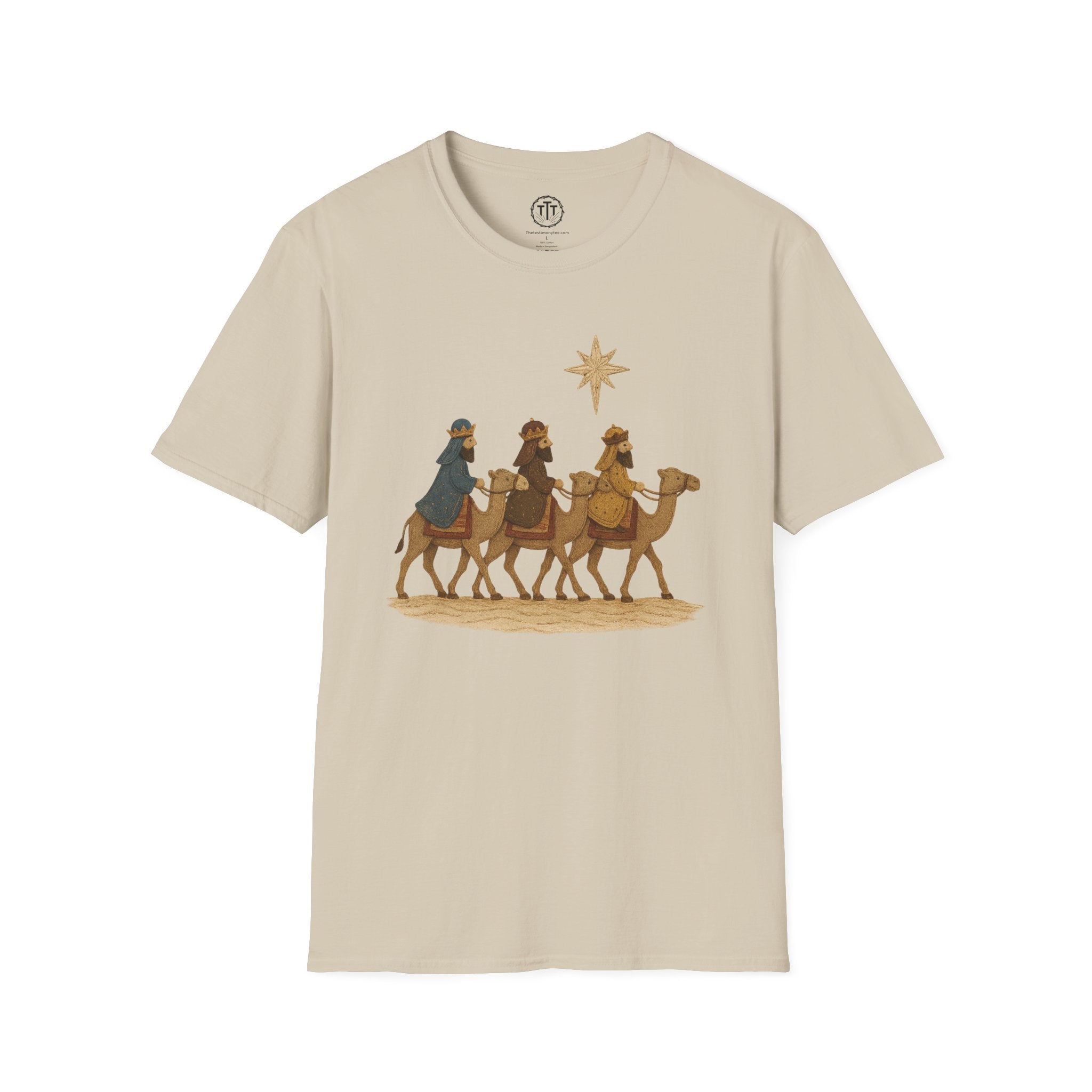 Patchwork Print Three Wise Men Following The Star to Worship Jesus