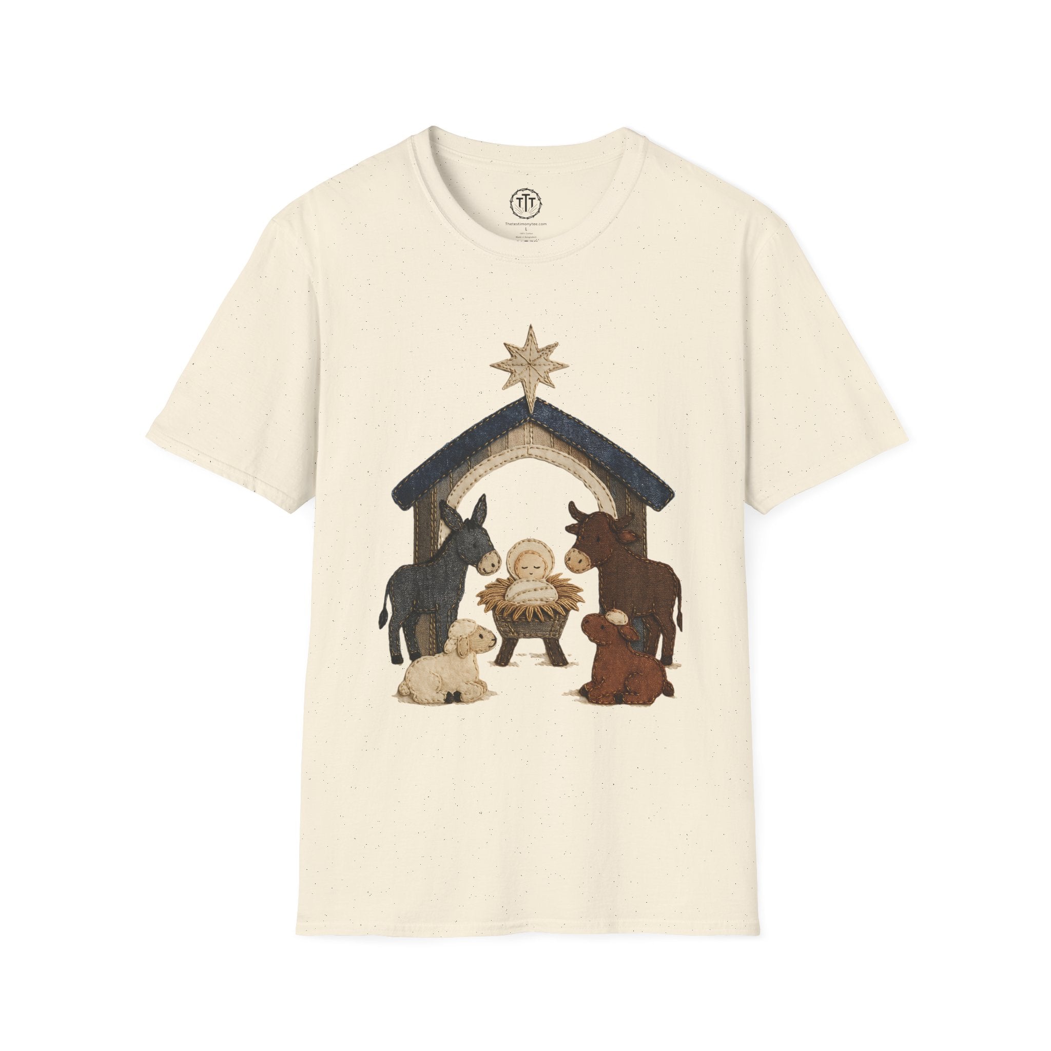 Patchwork Print Manger Scene