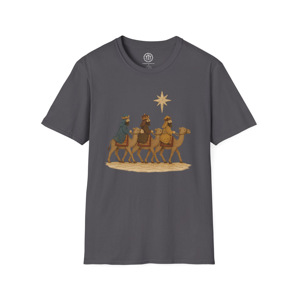 Patchwork Print Three Wise Men Following The Star to Worship Jesus