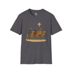 Patchwork Print Three Wise Men Following The Star to Worship Jesus