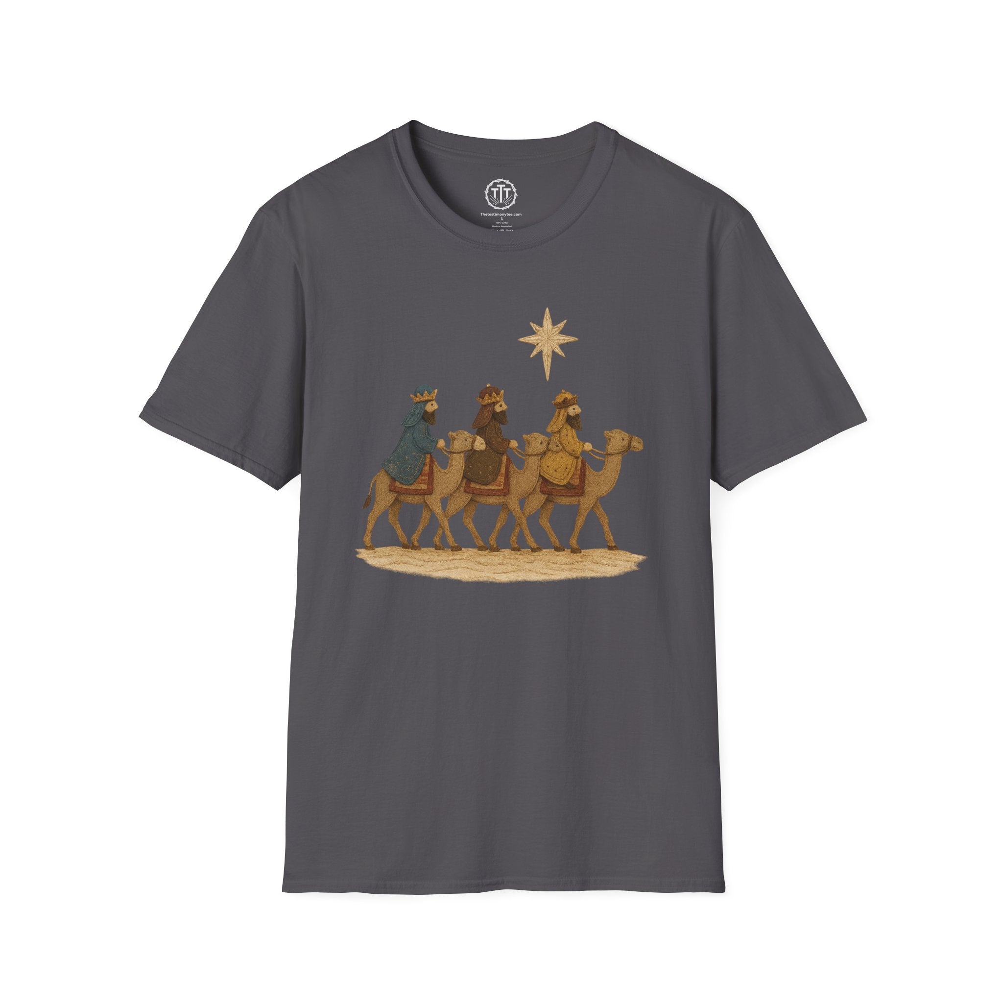 Patchwork Print Three Wise Men Following The Star to Worship Jesus