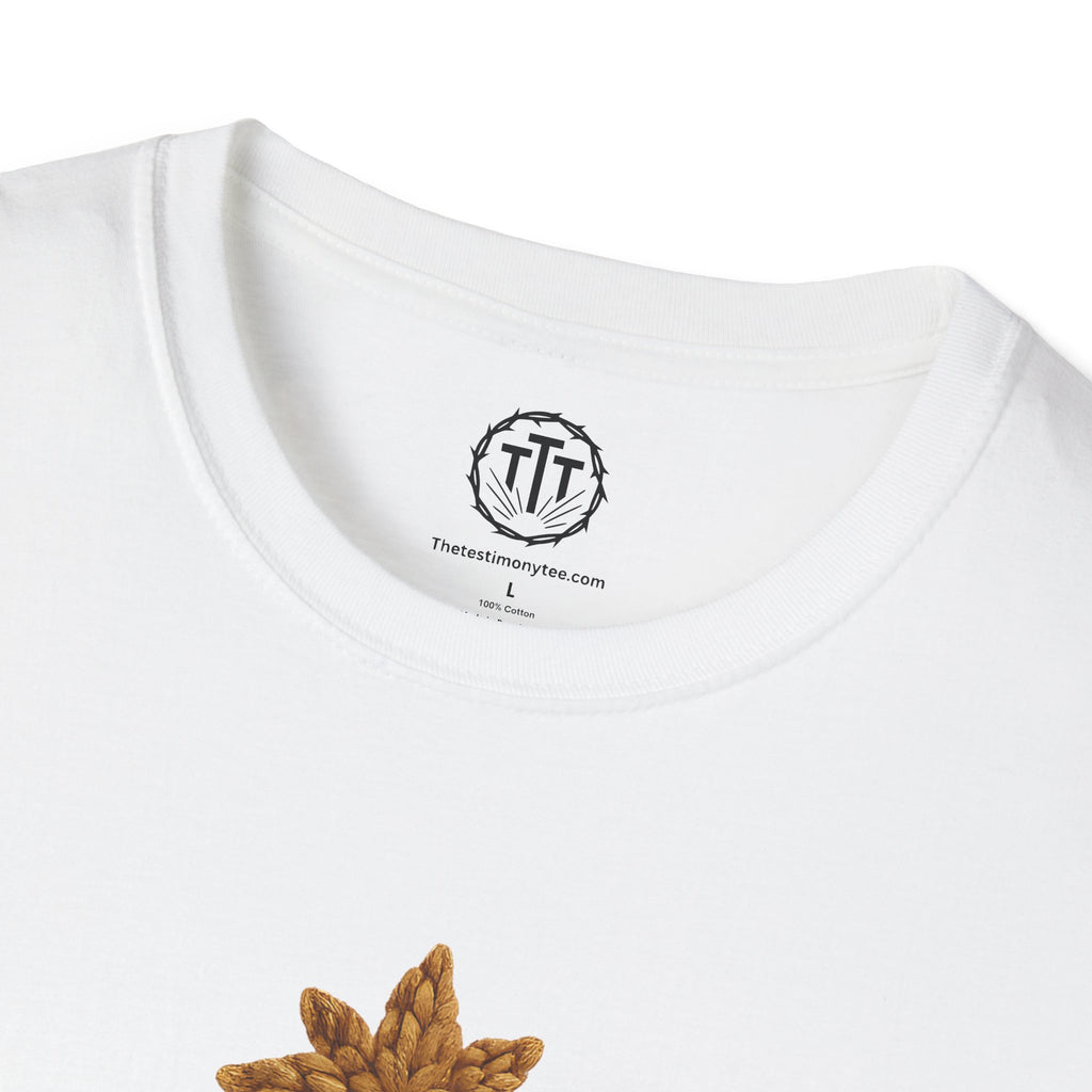 Faux Yarn Printed Image of Manger Scene