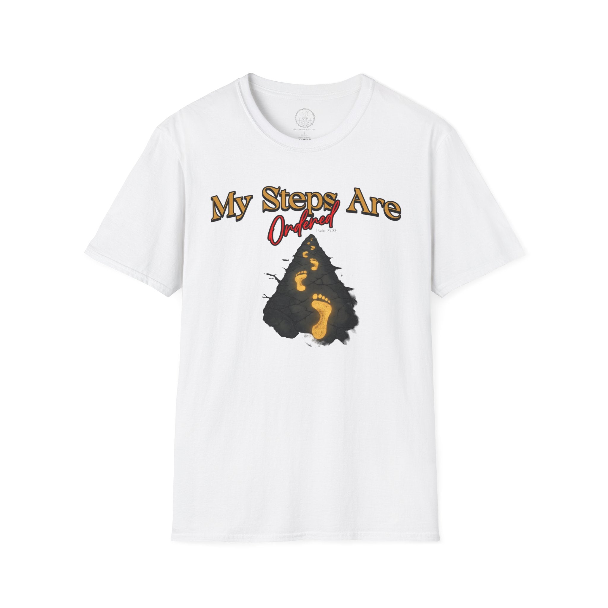 My Steps Are Ordered – Psalm 37:23 Christian T-Shirt