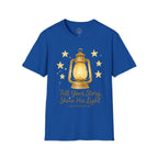 Tell Your Story, Shine His Light – Matthew 5:16 Christian T-Shirt
