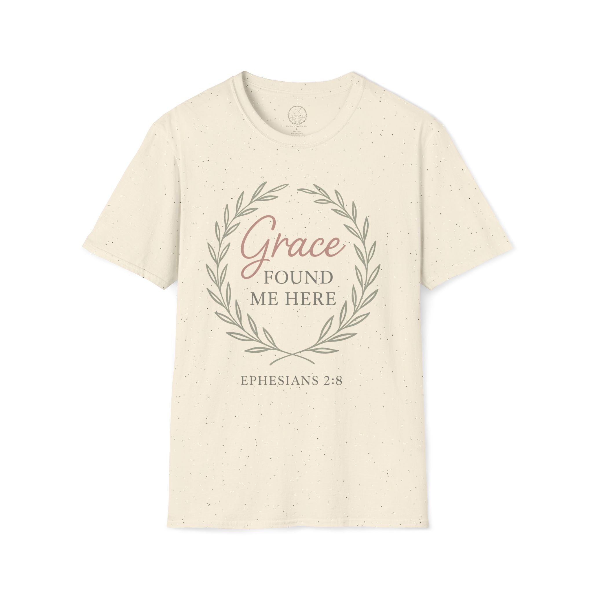 Grace Found Me Here – Ephesians 2:8 Christian Tee