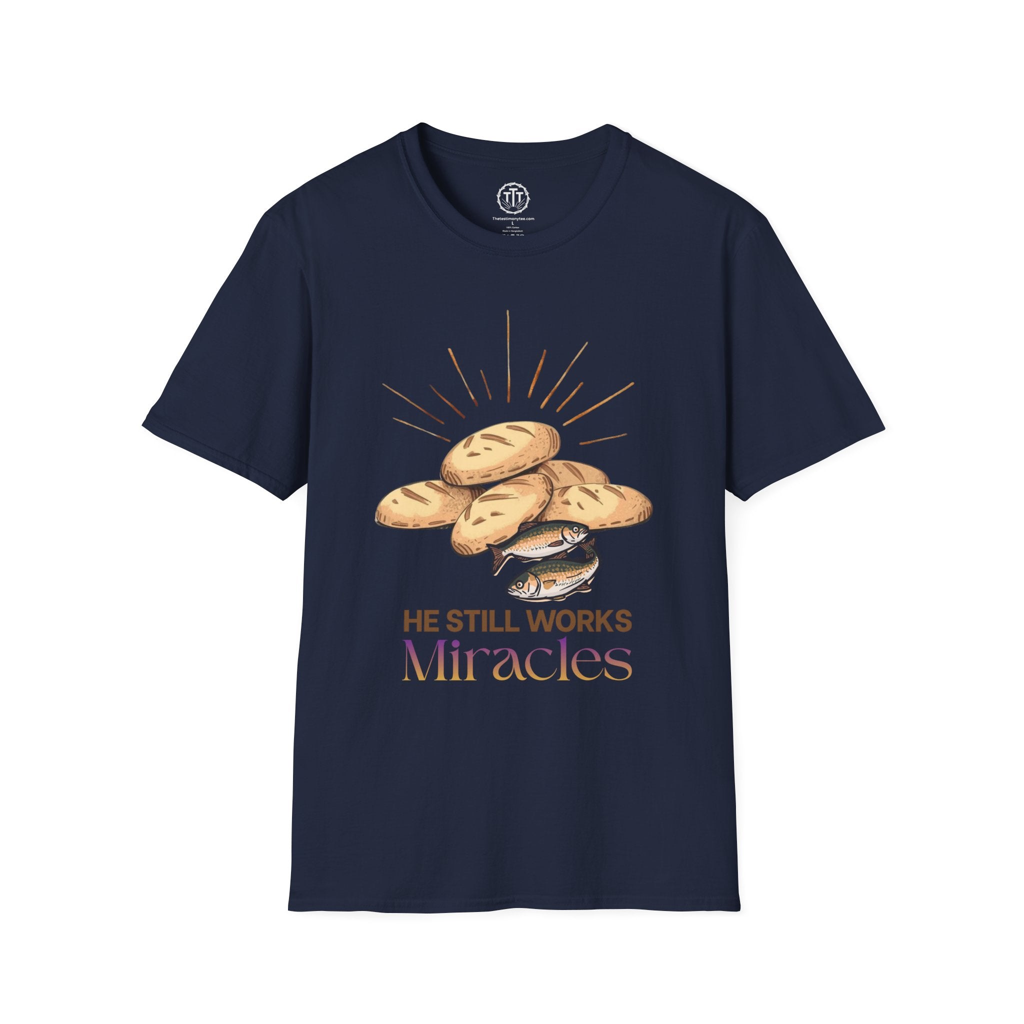 5 Loaves of Bread and 2 Fish Miracle  T-Shirt