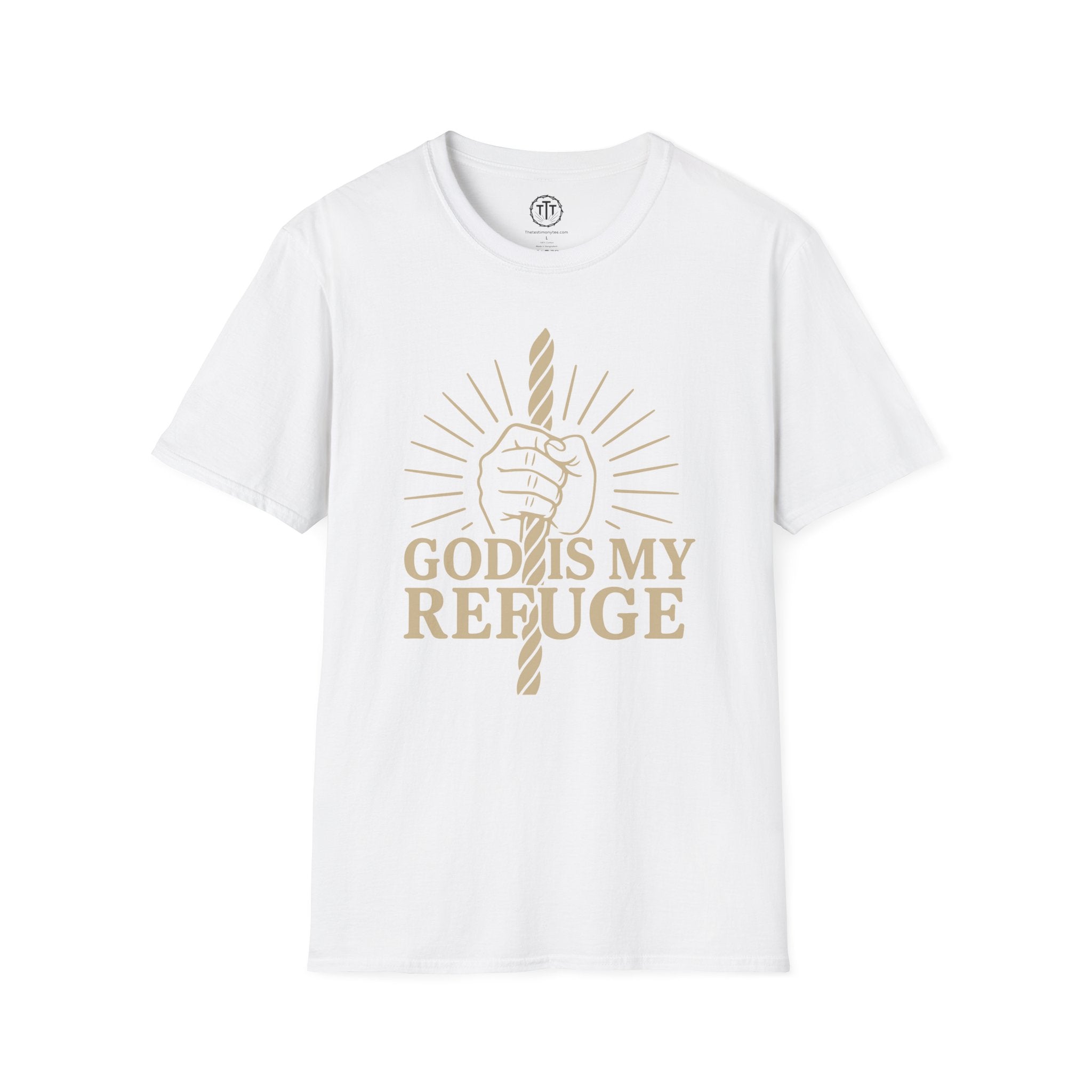 God Is My Refuge – Christian Strength & Hope T-Shirt