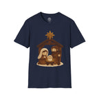 Faux Yarn Printed Image of Manger Scene