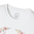 Consider the Lilies Floral T‑Shirt — Inspirational Scripture Flower Wreath Tee