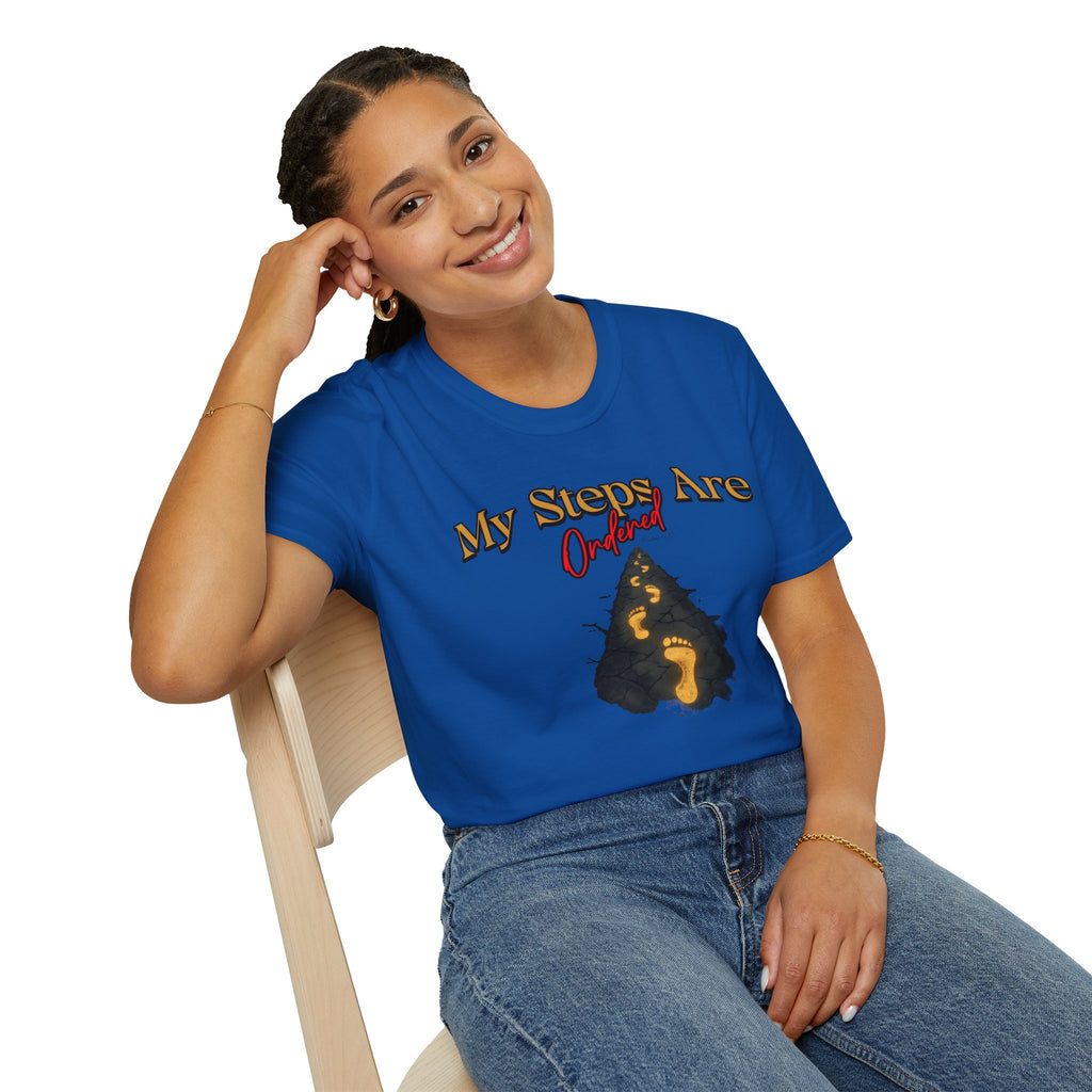 My Steps Are Ordered – Psalm 37:23 Christian T-Shirt