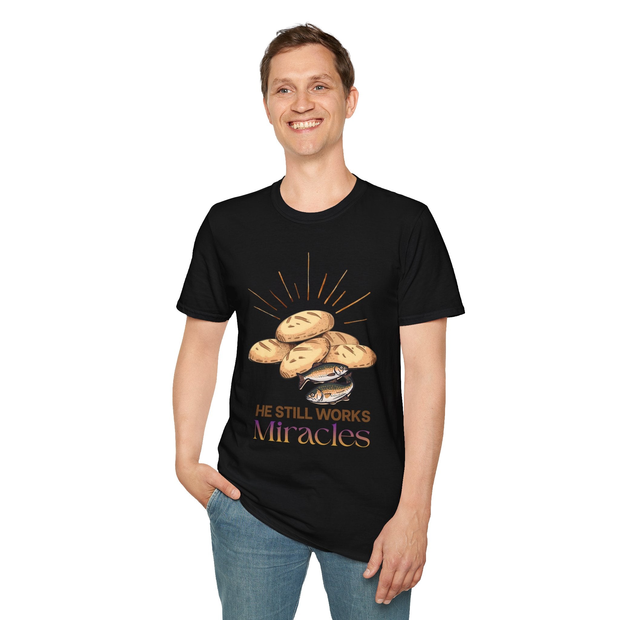 5 Loaves of Bread and 2 Fish Miracle  T-Shirt