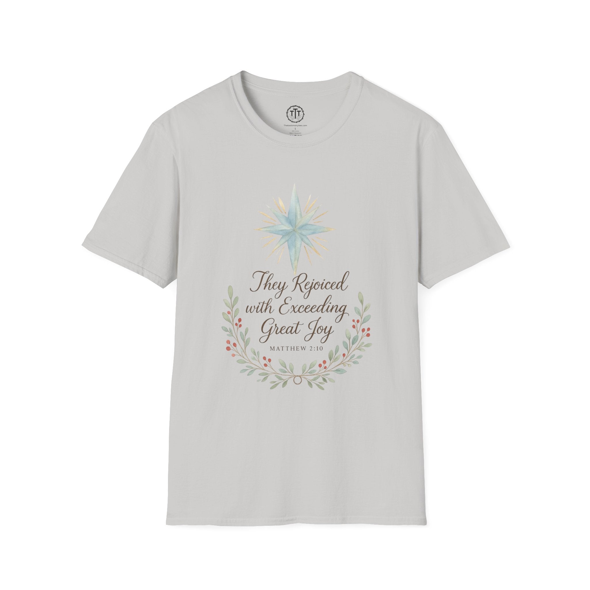 Exceeding Great Joy – Matthew 2:10 Christmas T-Shirt