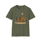Patchwork Print Three Wise Men Following The Star to Worship Jesus
