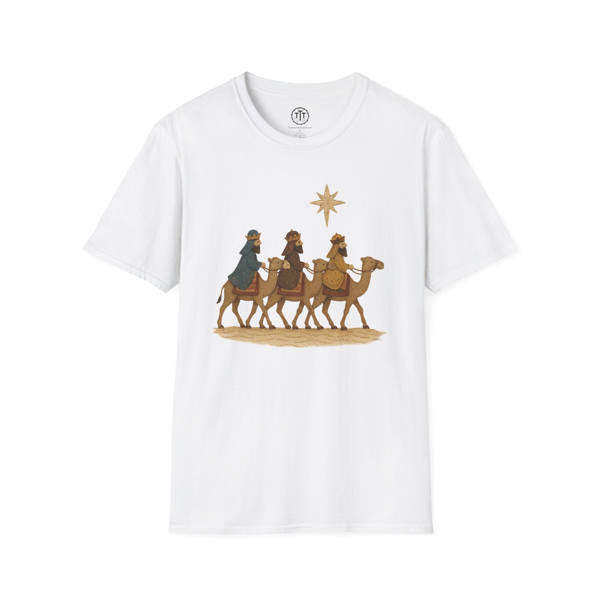 Patchwork Print Three Wise Men Following The Star to Worship Jesus