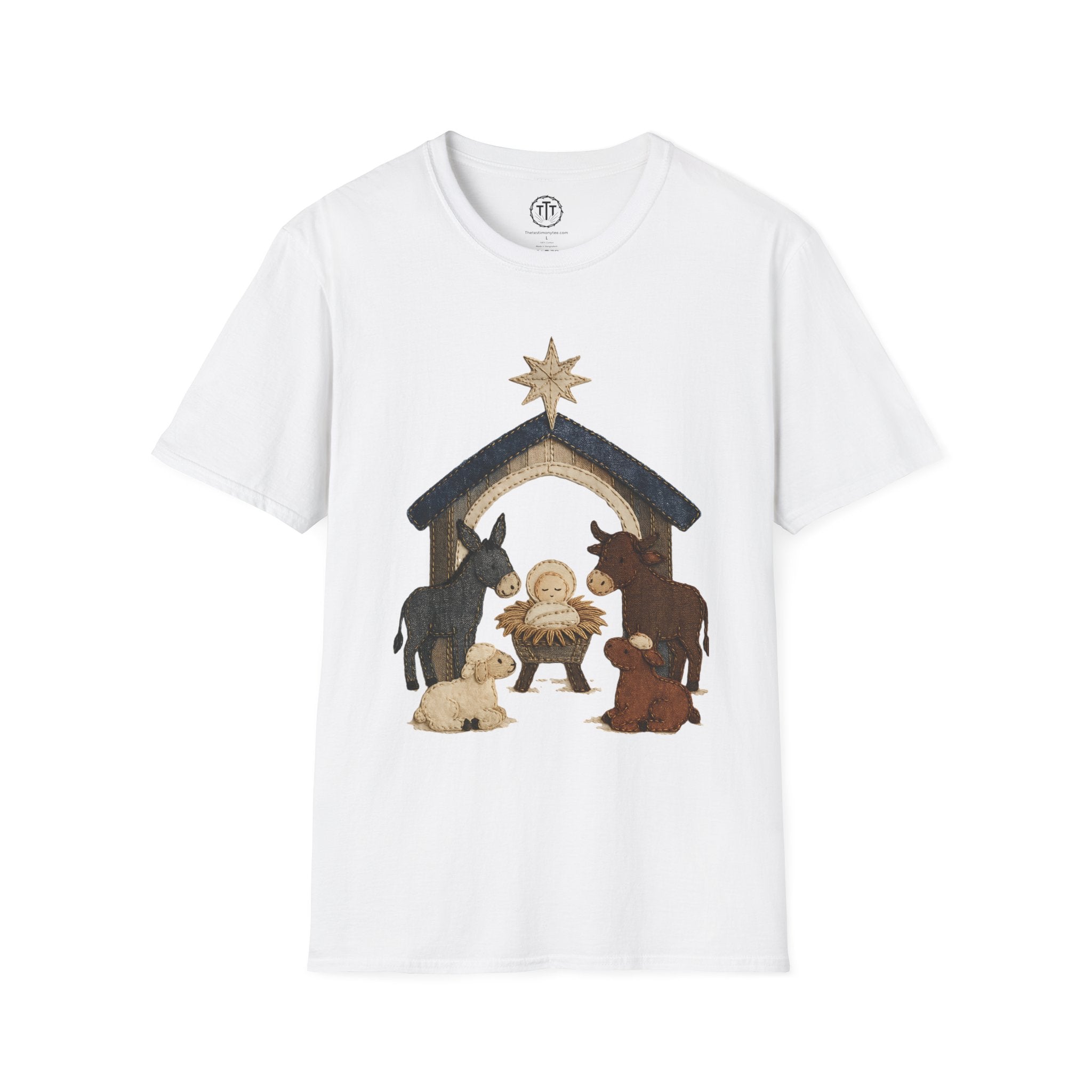 Patchwork Print Manger Scene
