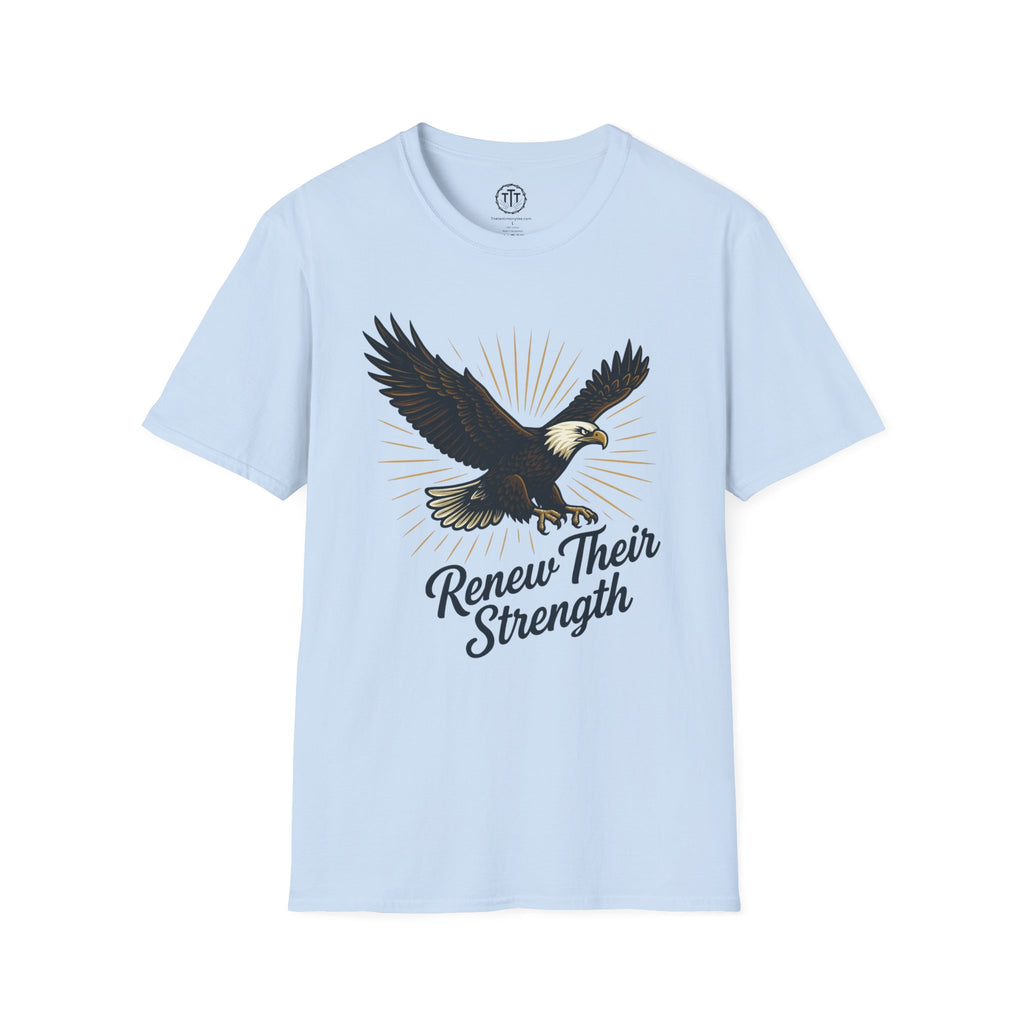 Renew Their Strength – Isaiah 40:31 Christian Eagle T-Shirt