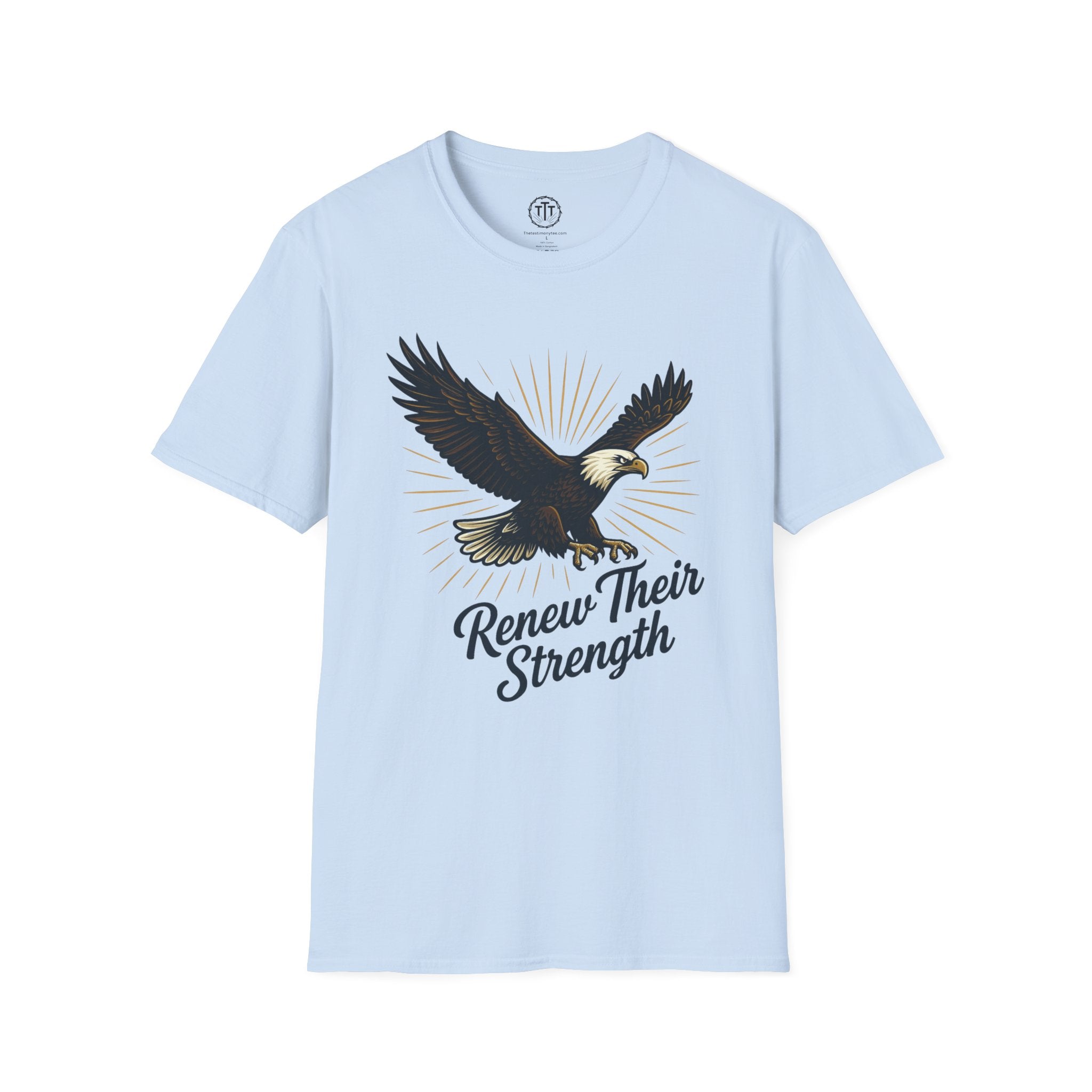 Renew Their Strength – Isaiah 40:31 Christian Eagle T-Shirt