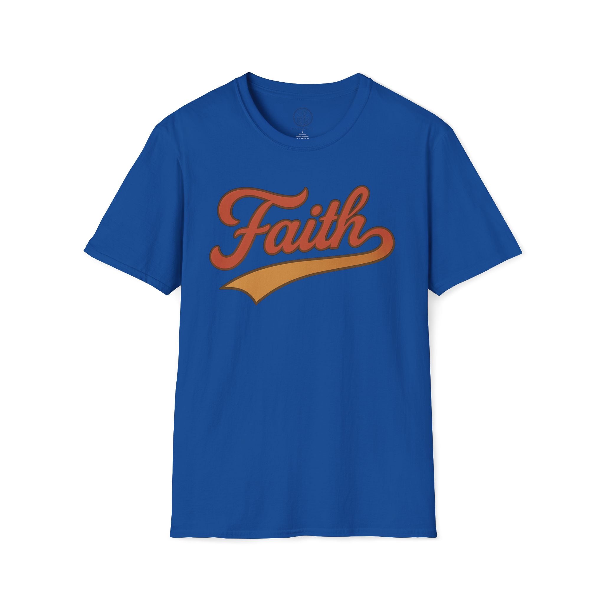 Faith Retro Script Christian T-Shirt