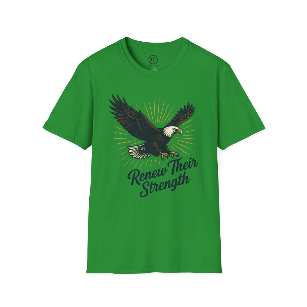 Renew Their Strength – Isaiah 40:31 Christian Eagle T-Shirt