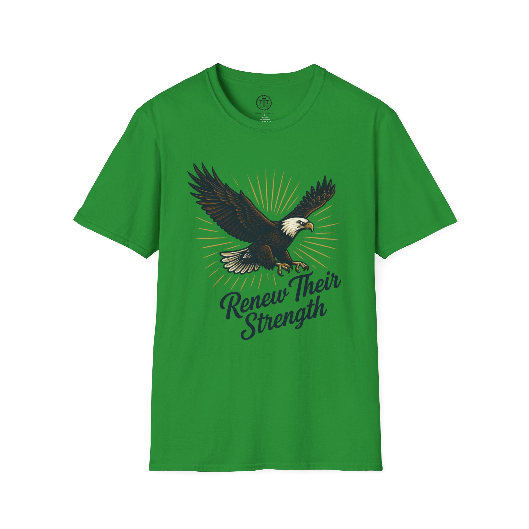 Renew Their Strength – Isaiah 40:31 Christian Eagle T-Shirt