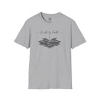 Walk by Faith – Minimalist Waves & Cross Christian Tee