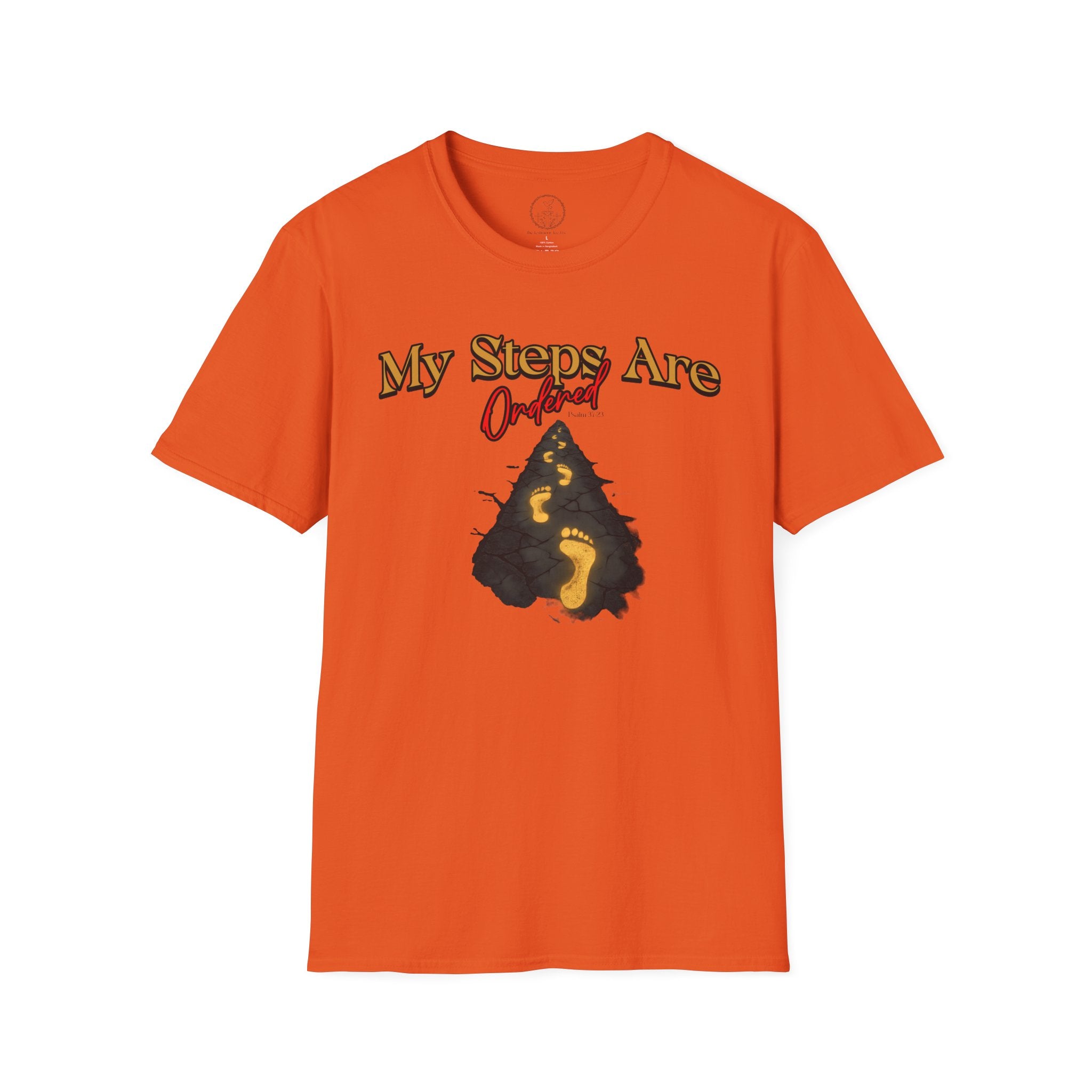 My Steps Are Ordered – Psalm 37:23 Christian T-Shirt
