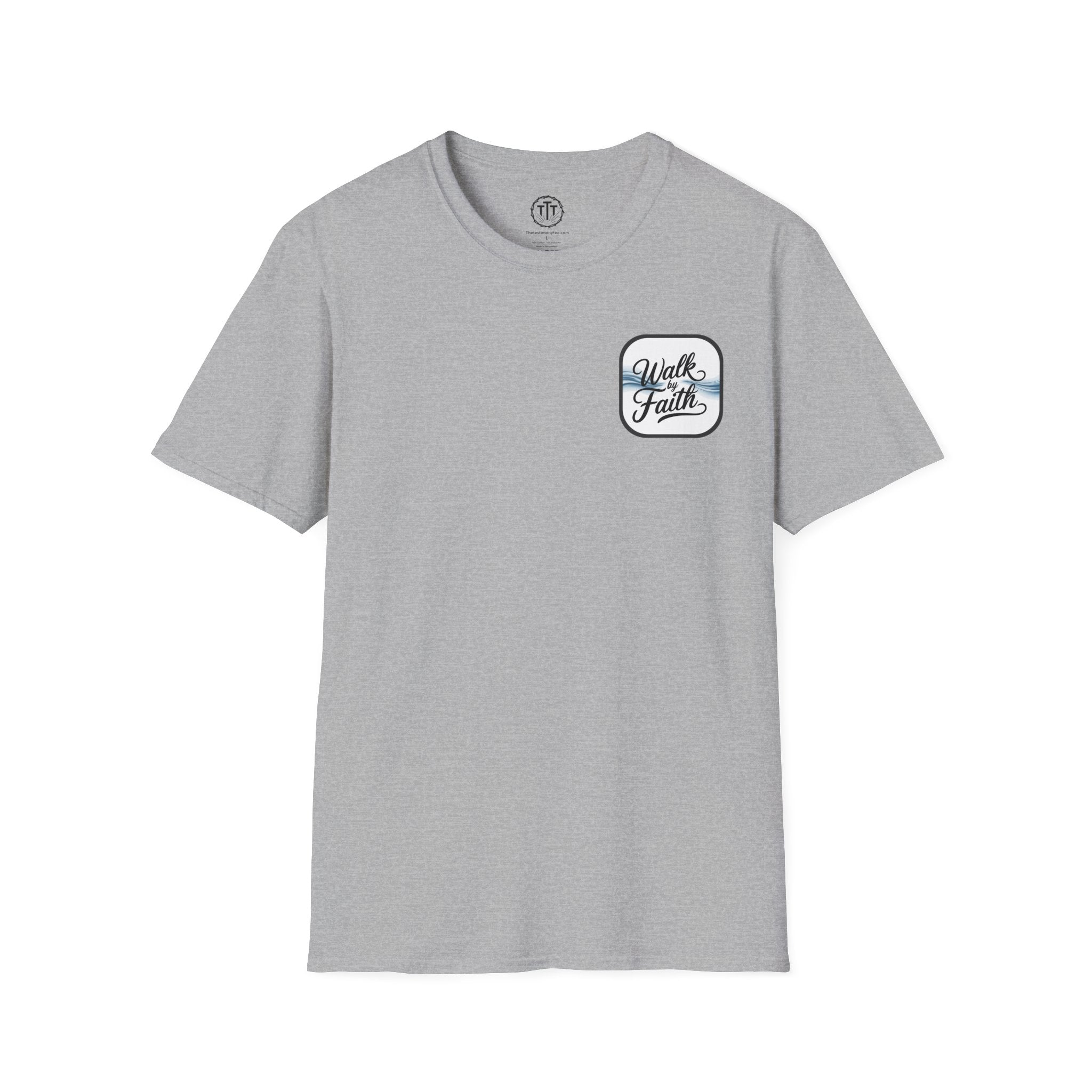 Walk by Faith – Christian Minimalist T-Shirt