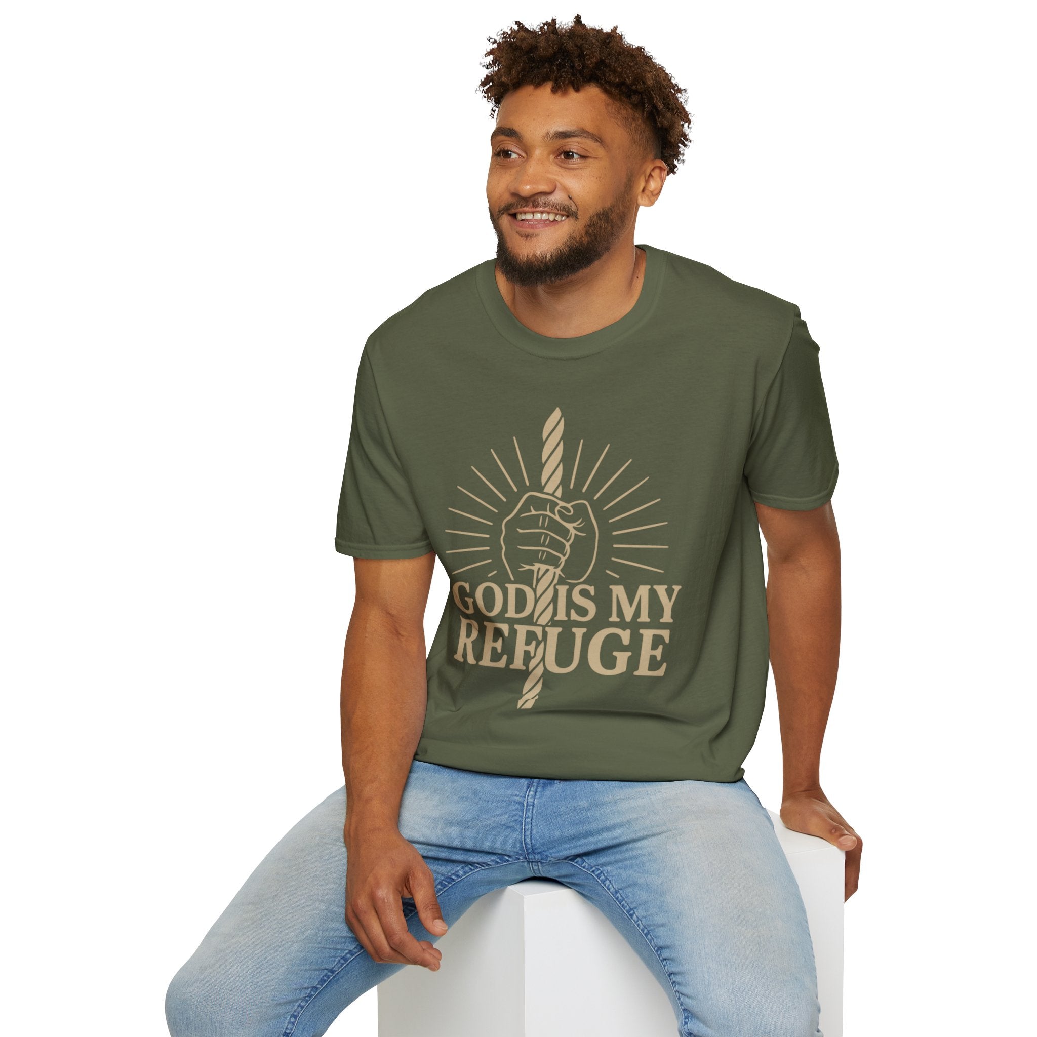 God Is My Refuge – Christian Strength & Hope T-Shirt