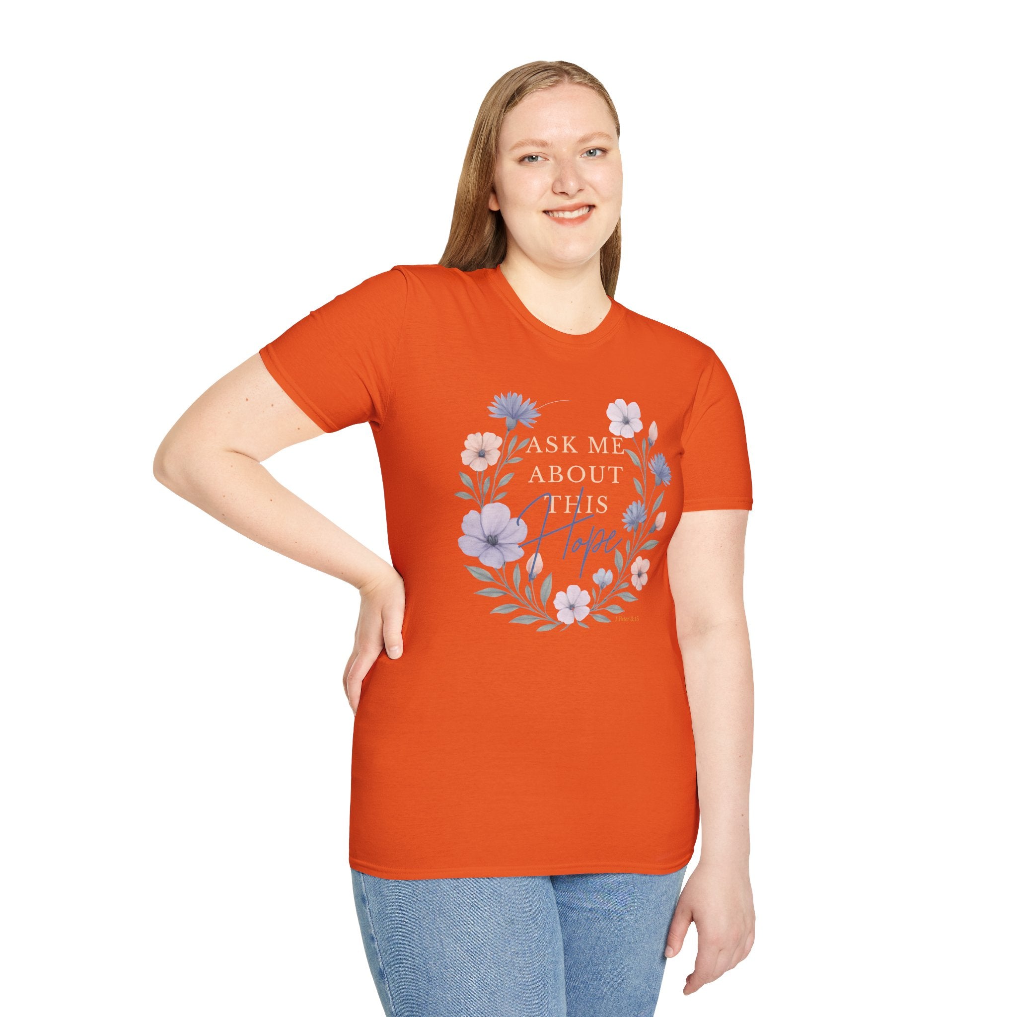 Ask Me About This Hope – 1 Peter 3:15 Christian T-Shirt