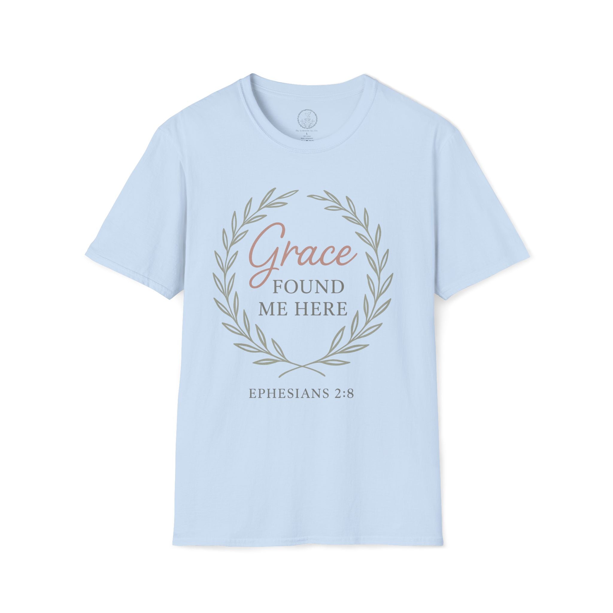 Grace Found Me Here – Ephesians 2:8 Christian Tee