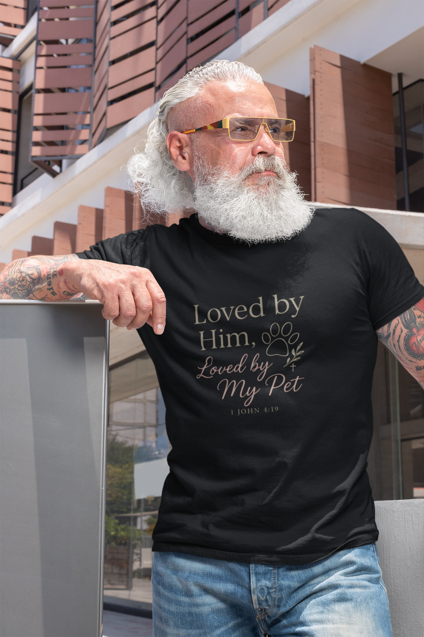Loved by Him, Loved by My Pet T-Shirt