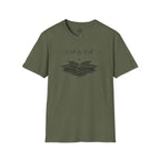 Walk by Faith – Minimalist Waves & Cross Christian Tee
