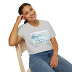 Trusting God — “Be Still and Know” Watercolor Mountain Tee